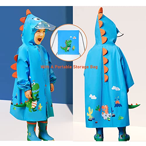 Kids Raincoat Boys Girls Toddler Rain Poncho Waterpoof Rain Jacket Children Cartoon Rainwear 2-8 Years - Image 4