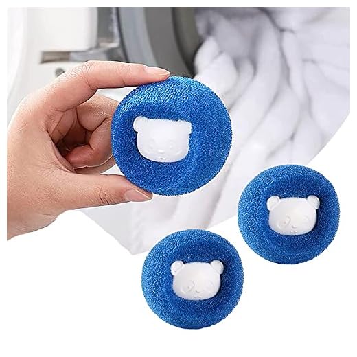 3Pcs Hair Catcher Laundry and Dryer Balls - Reusable Pet Hair Remover for Clothing