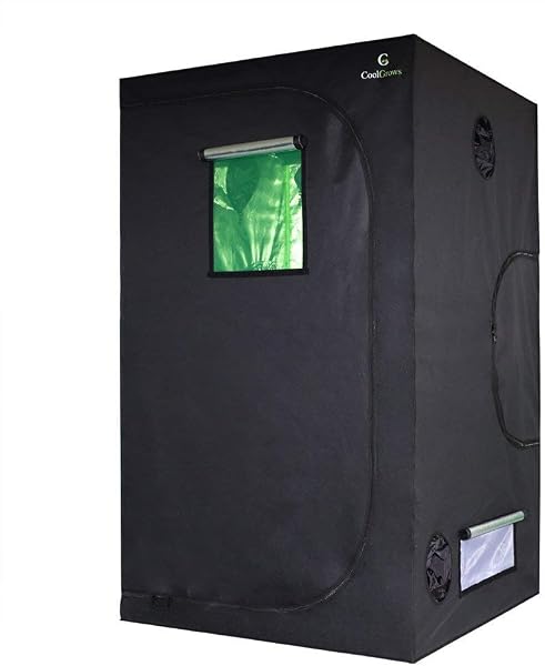 CoolGrows 48x48x80 Grow Tent with Waterproof Floor Tray
