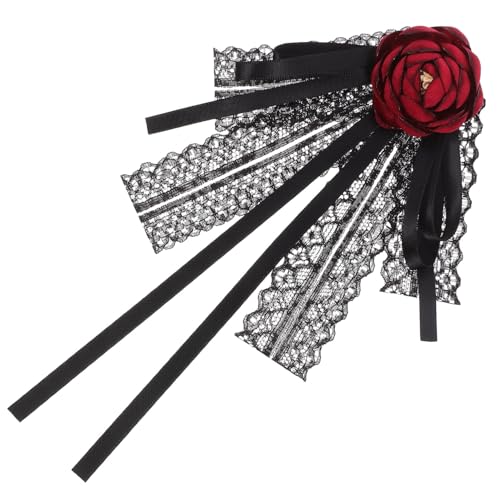 Broche grand nœud rouge le cadeau élégant pour femme