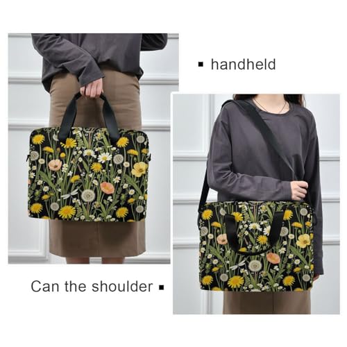 Maletín para portátil de 15.6 pulgadas con estampado floral miniatura 2