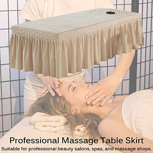 Sábana de mesa de masaje ajustable colcha estética lavable funda de cama monocolor 3