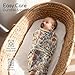 CIVARUA KIDS Baby Swaddles for Newborn Organic Cotton,Soft & Snug Newborn Velcro Swaddle 0-3 Months Sleep Sack Helps Calm Startle Reflex, 2-Pack Wrap Nursery Swaddling Blankets Retro Floral