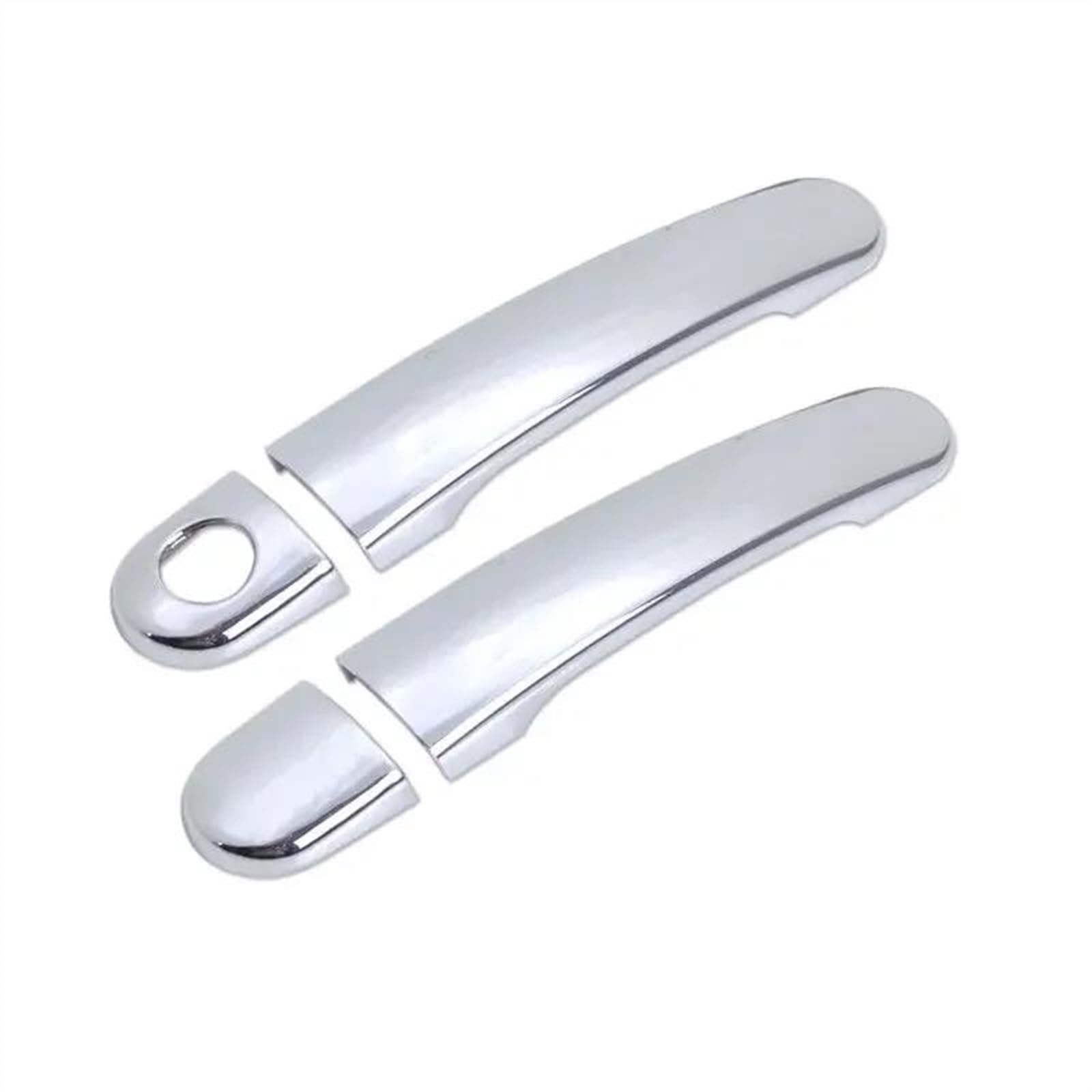 Kjhopy Chrome D Chrome Car Door Handle Covers For Seat For Ibiza 6J Mk4 6L Mk3 Fr For Cupra 04-16 Styling Accessories Stickers Exterior Door Handle(Chrome D)