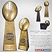 Decade Awards Personalized Fantasy Football Champion Trophy - Engraved FFL Champion Gold Tower Award - Customize Now (Gold-16)