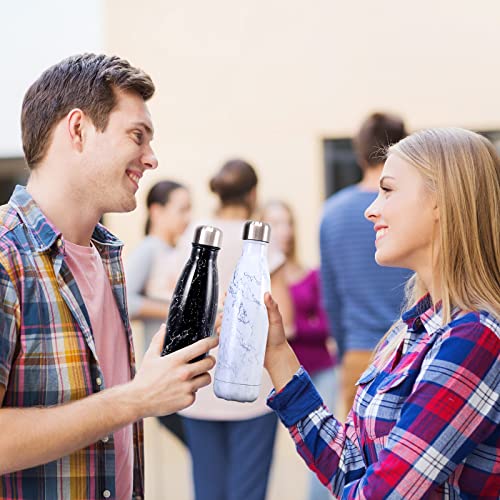 hi-home Termo, botella de acero inoxidable, 500 ml, doble pared a prueba de fugas con cepillo de tazas, bolsa protectora… - Imagen 6