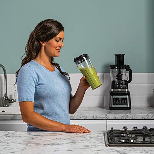 Ninja 3-in-1 Foodprocessor & Blender met 5 Automatische Programma's: Mengen, Max. Mengen, Hakken, Mixen, Pureren, 1,8L Kom, 2,1L Kan, 700ml Beker, Vaatwasserbestendige Onderdelen, Auto-iQ, BN800EU - Image 5