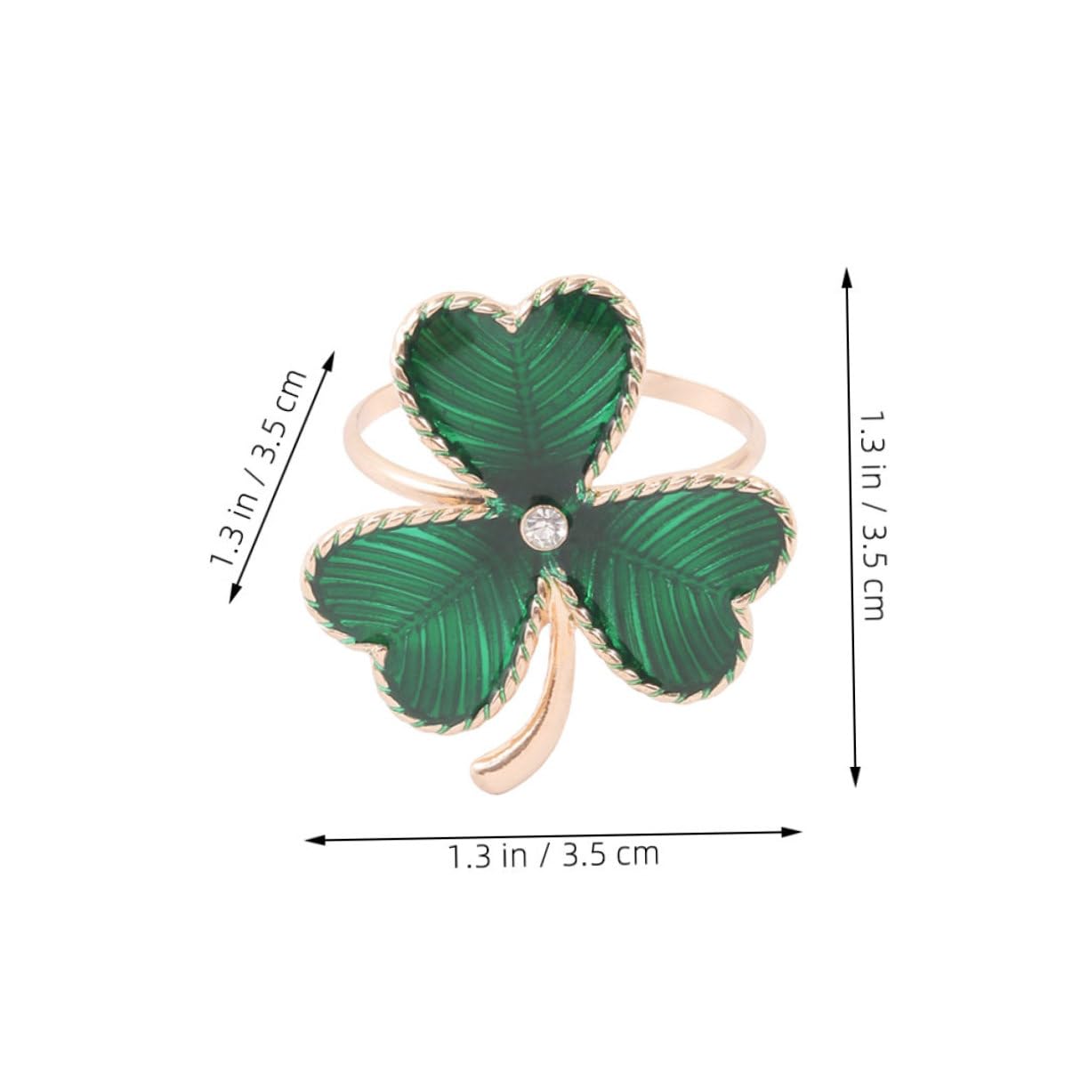 Zerodeko 12stücke Teiliges Aus Irischen Dreiblatt Serviettenringen Metallische Dekoration Für Patrick's Day Hochzeiten Feiern Und Festliche Anlässe Robuste Liebevolle Tischaccessoires