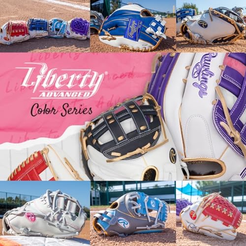 Gant de softball Rawlings Liberty Advanced en cuir Colorsync premium