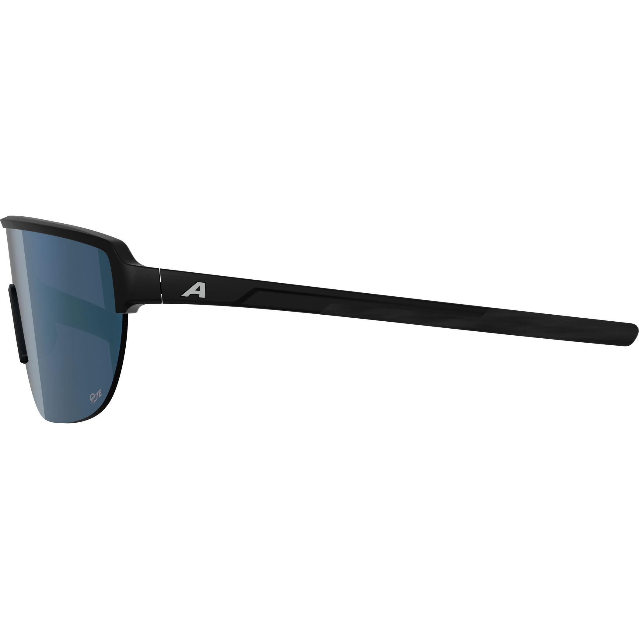 ALPINA RAM II Q-LITE – sportowe okulary dla kobiet i mężczyzn, z soczewkami o wzmocnionym kontraście, lekkie i niezniszczalne, do jazdy na rowerze - black matt (blue) - M