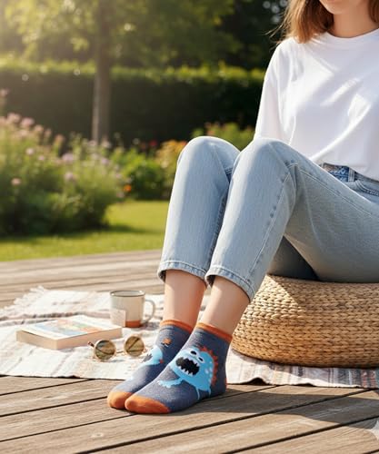 Image of Tipi Toe Women's 10 Pairs Lightweight Colorful Socks - Fun Low Cut Patterns for All-Day Comfort and Easy Everyday Style