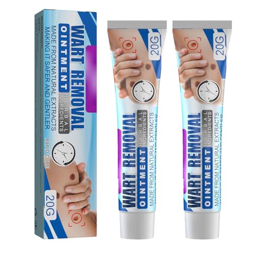 KOAHDE Crema Removedora De Verrugas,Agente Anti Verrugas,Unidades Removedor de Verrugas Seguro,Removedor de Verrugas,Crema Alivio De Verrugas,Eliminación Rápida Y Segura de Etiquetas Y Lunares,2PC