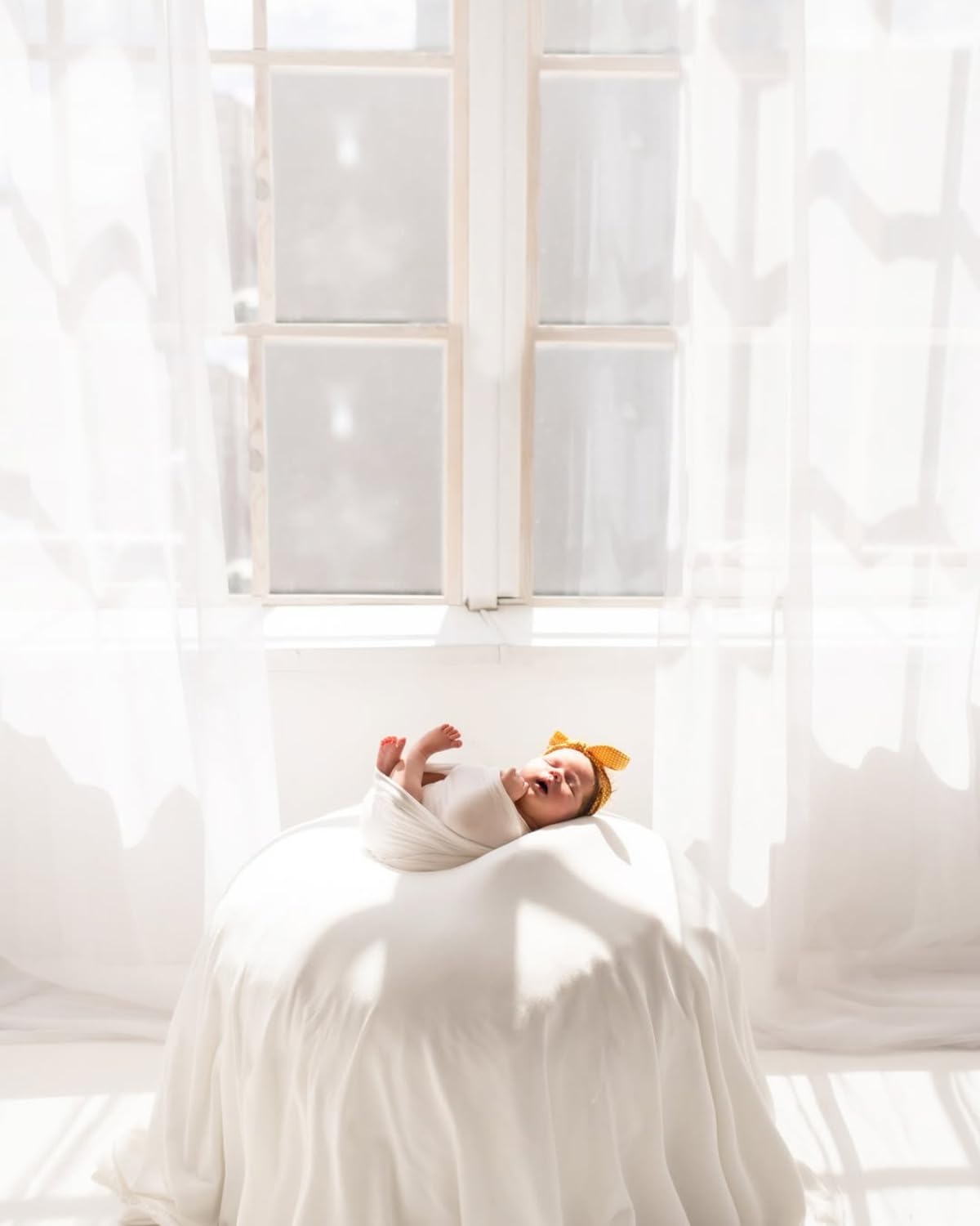 Puf para fotografía de recién Nacido de 40 Pulgadas, Relleno de Frijoles no Incluido, Poser Profesional de Piel sintética, Accesorio para Fotos de bebé y Almohada moldeable, Accesorios de