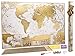 MyMap Grande Mappa del Mondo da Grattare - Edizione Deluxe - Con più di 10.000 Città e Luoghi da Grattare o Segnare con uno Spillo