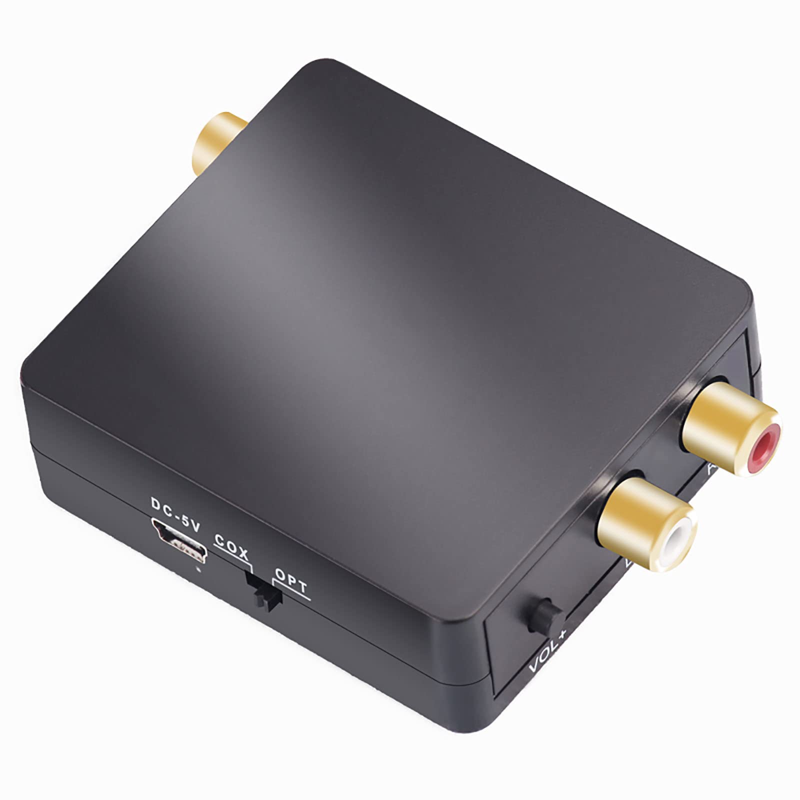 Convertidor Digital a Analógico, Conversión De Decodificación De Audio 5.1 Salida Estéreo Coaxial 2.0 De Fibra AC3, con Ajuste De Volumen, Adecuado para Cine En Casa PS3 HD DVD PS4 HDTV
