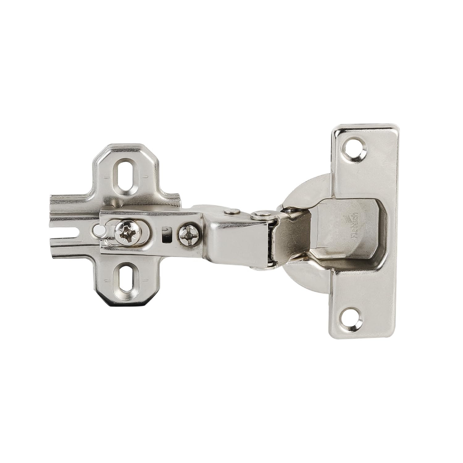 Hettich Slide On Hinge 16K with Mounting Plate Cabinet Hinges | Soft Close | Cabinet Hinges | 4 Hole Inset Door Application | Nickel Plated Finish | 95° Opening | 14-25mm Thick Panel-image-15