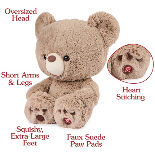 Image of GUND Kai Teddy Bear Plush Toy, Premium Stuffed Animal for Ages 1 and Up, Taupe, 12 inch