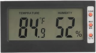 Hygrometer Indoor Thermometer, Digital Humidity Sensor Room Thermometer Humidity Meter Humidity Monitor Gauge for Home Office Cellar