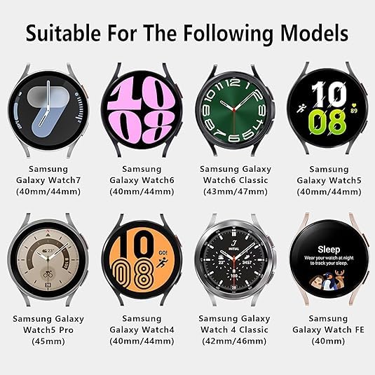 Image of Zapper ZERO GAP Sport Band Compatible With Samsung Galaxy Watch 7 Band 40mm 44mm (2024), Soft Silicone Waterproof Strap with Decorative Woven Line for Galaxy Watch 6 5 4 40mm 44mm (Watch Not Included)