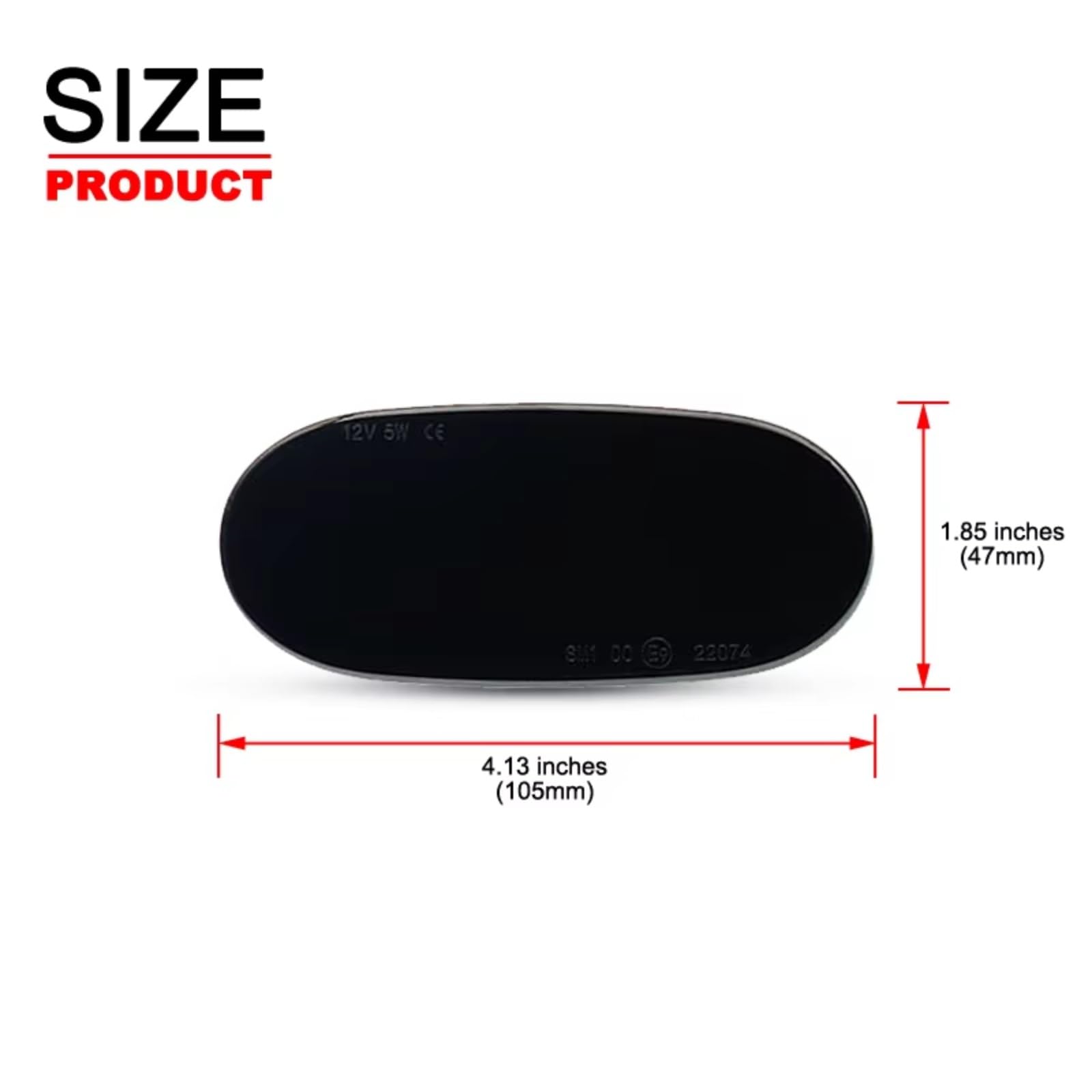 Indicatore Laterale Dinamico Compatibile Con Per Crafter 2006-2016 Car Side Marker Lamp Luci Indicatori Di Direzione Lampeggiatore Accessori A0038201256 2 Pezzi(Black)