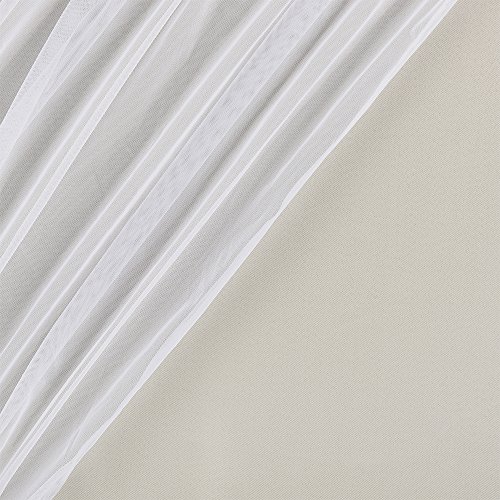 Image of TOWN & COUNTRY LUXE Talia Double Layer Indoor Curtains, Sheer and Room Darkening Blackout, Grommet Top, Energy Efficient, 2-Pack Set, 52 inchx108 inch, Sand