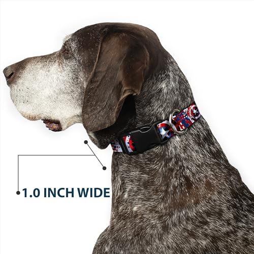 Collar Capitán América Escudo Digital Camo fácil de poner para perros 7