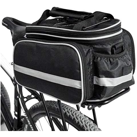 CHANGXI Fahrradtasche, Fahrradtaschen für Gepäckträger Tasche,Satteltasche 10-25L Multifunktion Packtasche Rucksack Handtasche, Haltbares Nylon Cover