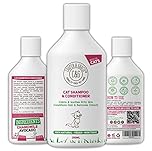 Cat Shampoo & Conditioner - Ideal For All Cats Skin Calms & Soothes Itchy Sensitive Skin - Conditions Hair & Removes Odours - A Natural Remover Of Flea And Ticks, White