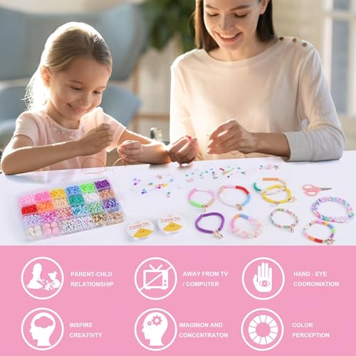 Satmarhz Unicorn Bracelet Making Kit for Girls Blue - Image 4