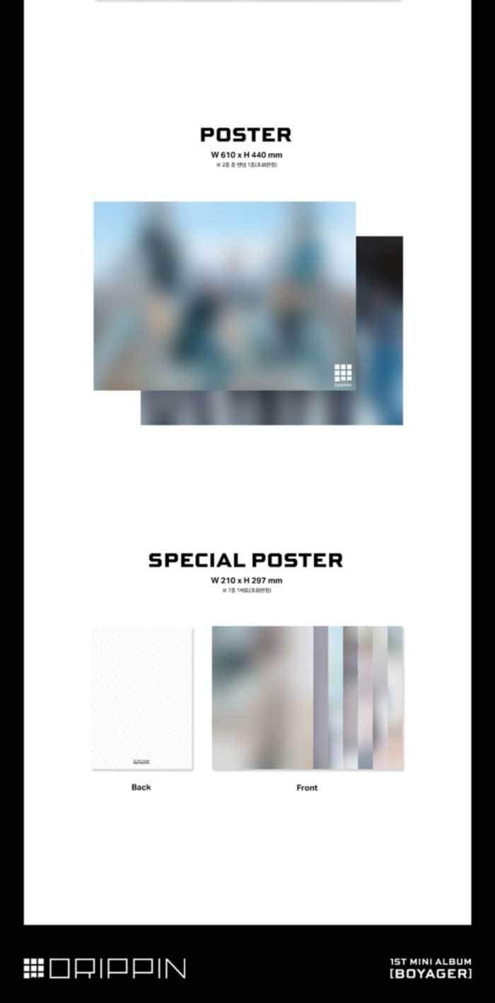 Drippin Boyager 1st Mini Album A Version CD+80p Booklet+1p Luggage Tag+2p PhotoCard+Message PhotoCard Set+Tracking Kpop Sealed