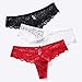 5 Pack titivate Women Sexy Thong Panty Bow Lace Underwear