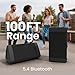 OontZ Angle 3 Portable Bluetooth Speakers 2 Pack, Speakers with Bluetooth 5.4, Dual Pairing Stereo Sound, 24-Hr Battery, 100ft Range, IPX5 Water-Resistant, Great White Elephant Gift for Adults (Black)