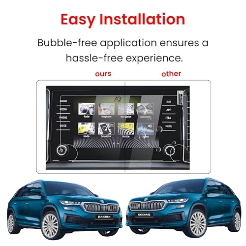 Image of Company Fitted Screen Protector Compatible With SKODA KODIAQ 2022 FACELIFT-8 INCH (PACK OF 1 - GLOSSY FINISH)