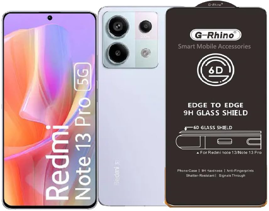 Vetrivel Tempered Glass Screen Protector for Redmi Note 13 Pro 5g::Primium Quality G Rhino (B0CS2T3FLK) Amazon Price History, Amazon Price Tracker