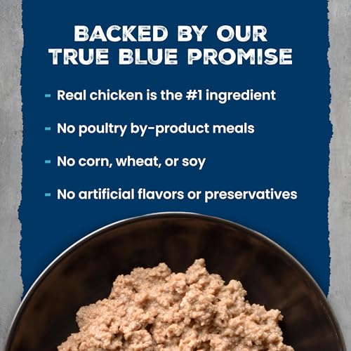 Image of Blue Buffalo Wilderness Kitten Grain-Free Chicken Pate Wet Cat Food with DHA, High-Protein & Made with Natural Ingredients, Supports Healthy Growth & Development, 3-oz. Cans (24 Count)