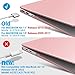 IBENZER Compatible with Old Version MacBook Air 13 Inch Case (2017-2010 Release), Models: A1466/A1369, Plastic Hard Shell Case with Keyboard & Screen Cover for Mac Air 13, Rose Quartz, A1301RQ+2