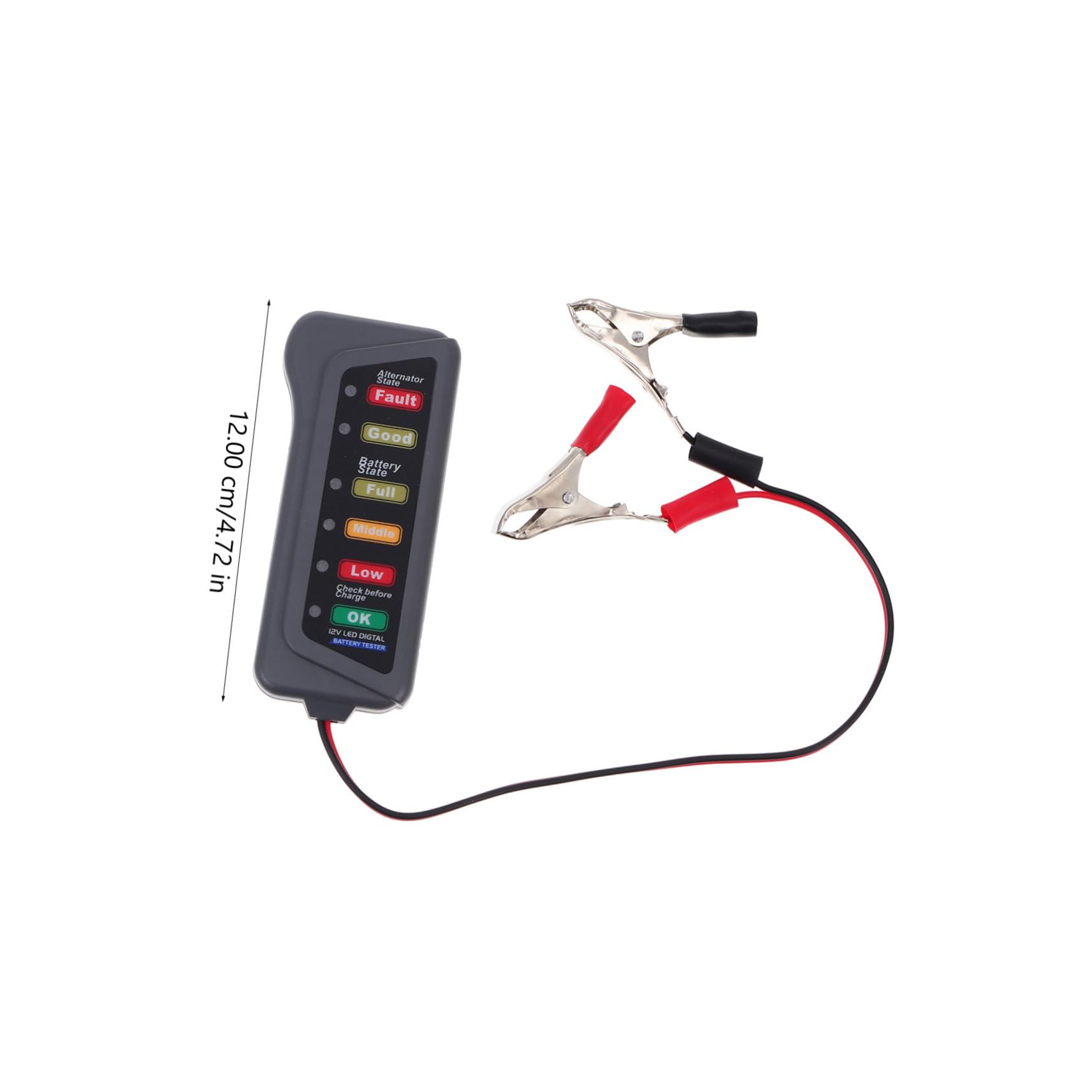 Healifty Battery for Compact Car Automotive Battery and Alternator Tester Led Indicator