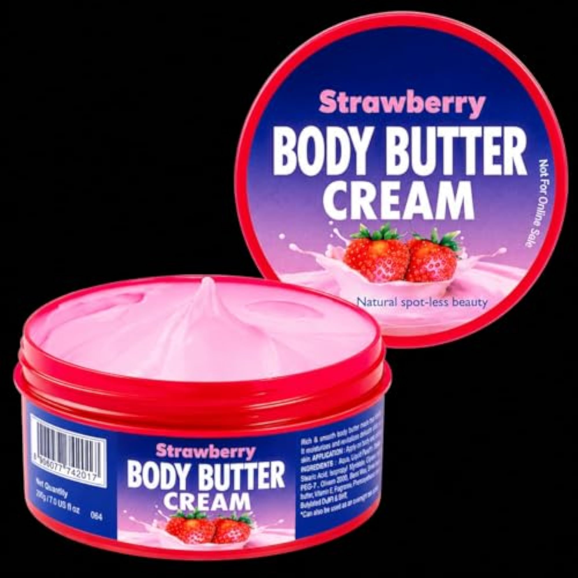 Strawberry ON AND ON Body Butter Cream, 100g