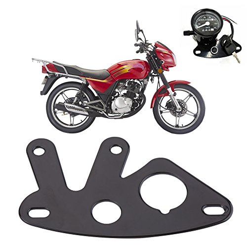 Soporte para instrumentos de motocicleta universal y duradero de metal negro con base estable 6