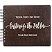 Personalize It Wooden Rustic Guest Book 11" x 8.5" : Made in USA (Customize Inside Pages, Front Cover CUSTOM Engraved)