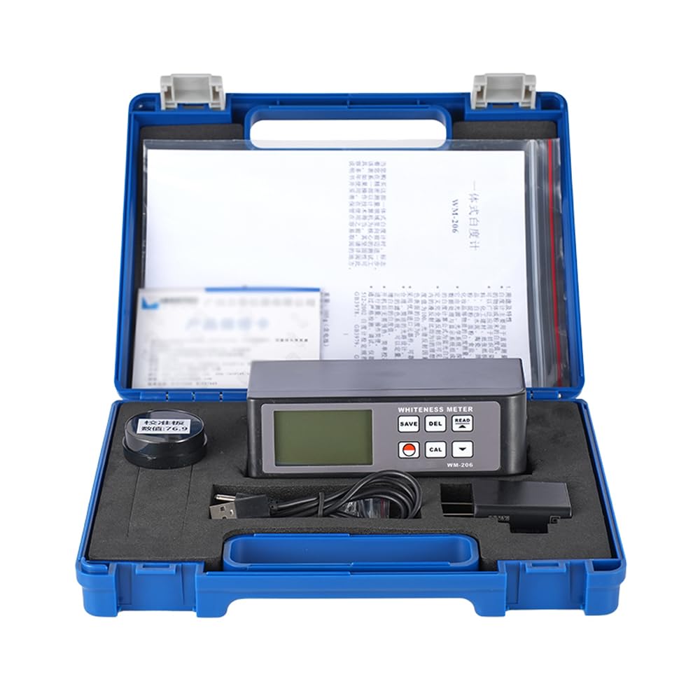 WM-206 Whiteness Meter White-Ness Value Tester Range 0%-120% Whiteness Tester