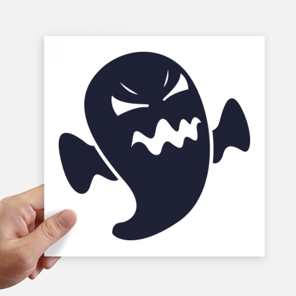 Pegatinas cuadradas de fantasmas de Halloween para pared y portátiles pack de 4 unidades de 20cm