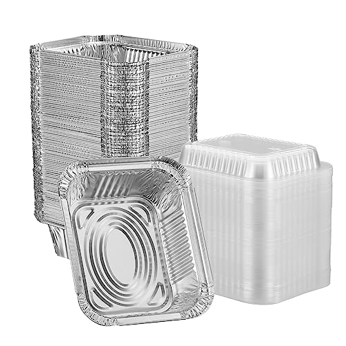 Gusto 50 contenants aluminium jetables 1 lb avec couvercles dôme