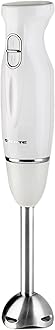 OVENTE Electric Immersion Hand Blender 300 Watt 2 Mixing Speed with Stainless Steel Blades, Powerful Portable Easy Control Grip Stick Mixer Perfect for Smoothies, Puree Baby Food & Soup, White HS560W