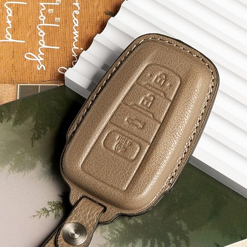 Image of for Toyota Key fob Cover Leather car Key case Avalon Camry TRD Corolla Highlander Prius Prime RAV4 Prime CHR Accessories