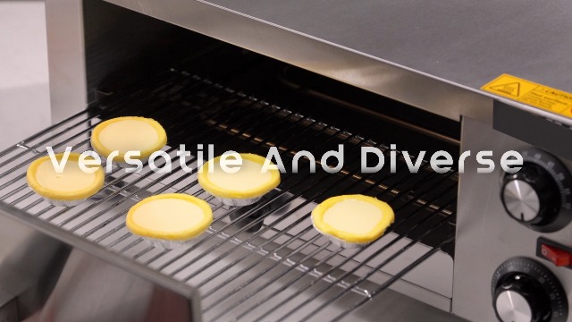 Image of Wantjoin Electric Pizza Oven Indoor - Pizza Ovens Countertop Stainless Steel Commercial Pizza Maker Fits 12.5 inch Pizzas, With Timer Crumb Tray, For Home, Bars, Food Trucks, 1100W