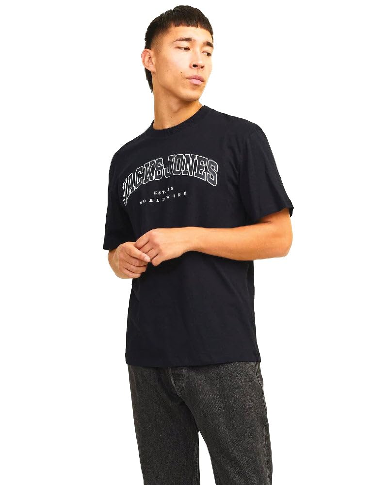 JACK & JONES Male Logo T-Shirt, White, L