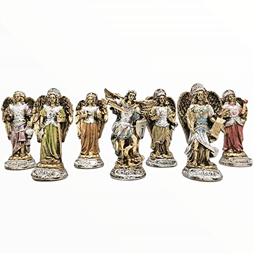 Set of 7 rings 10 cm (gold)