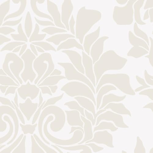 Miniatura 9 de Simple Shapes Papel tapiz clásico de damasco, despegar y pegar (hoja individual de 2 x 5 pies, verde salvia)