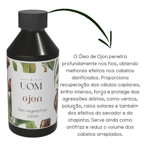 Óleo Vegetal de Ojon Capilar UOM 100ml Natural e Puro